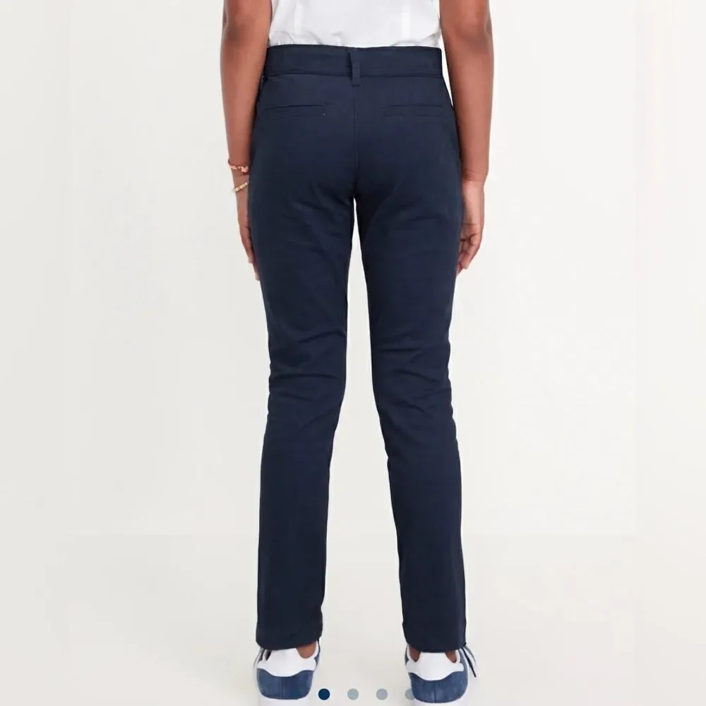 Old Navy Casual Navy Blue Pants Slim Uniform Pants Girls 12